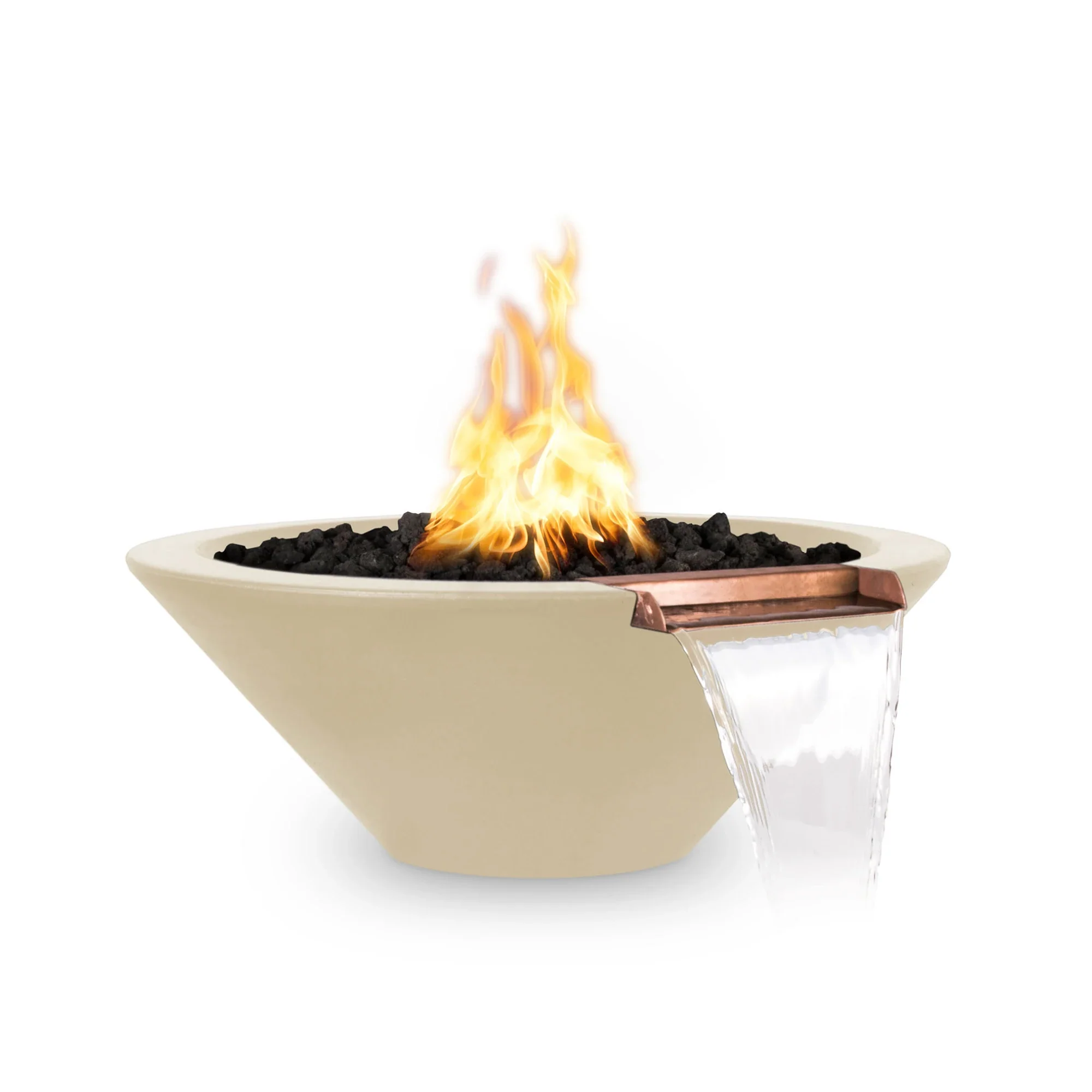 The Outdoor Plus Concrete Natural Gas Cazo Fire & Water Bowl - Image 7