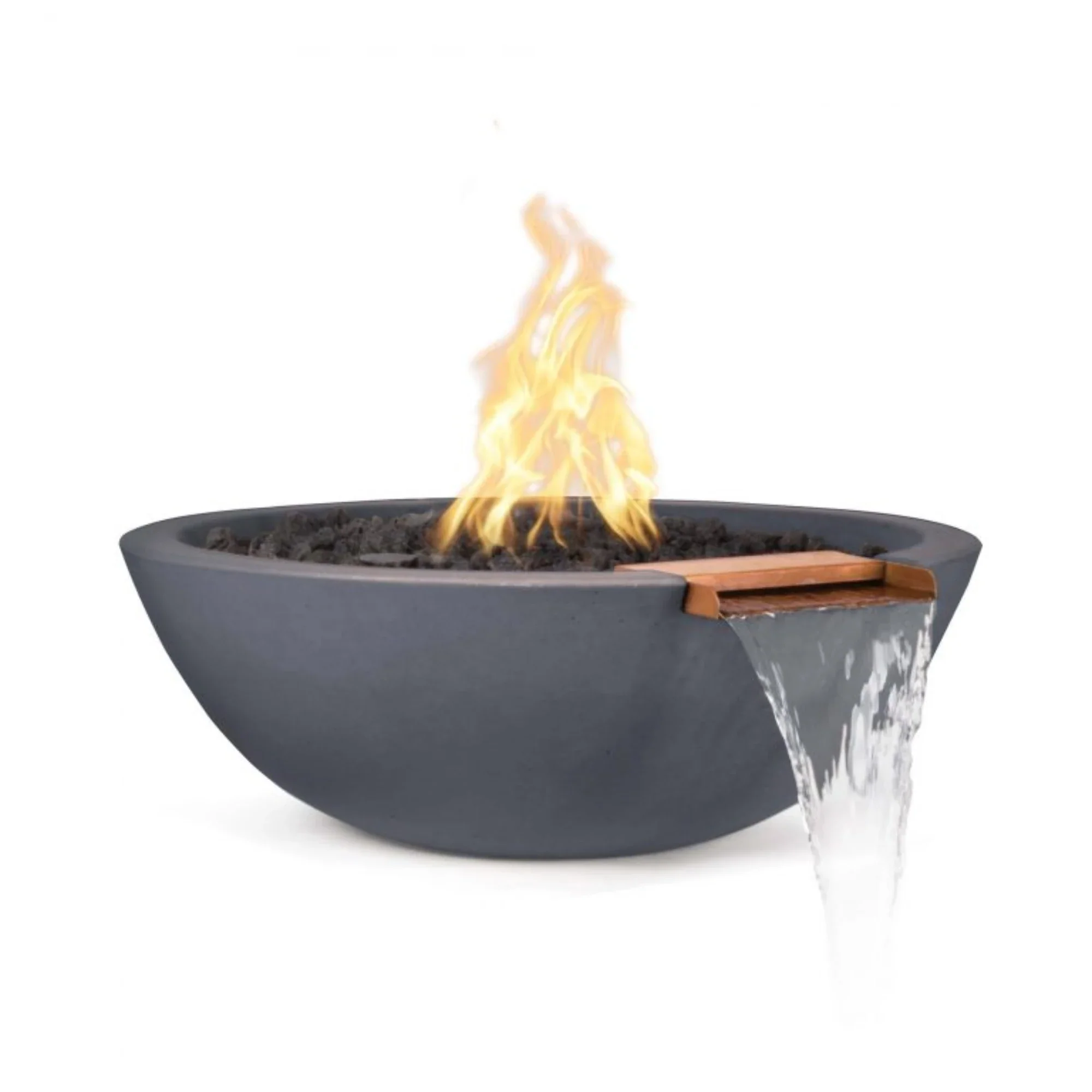 The Outdoor Plus Concrete Sedona Fire & Water Bowl Natural Gas - Image 3