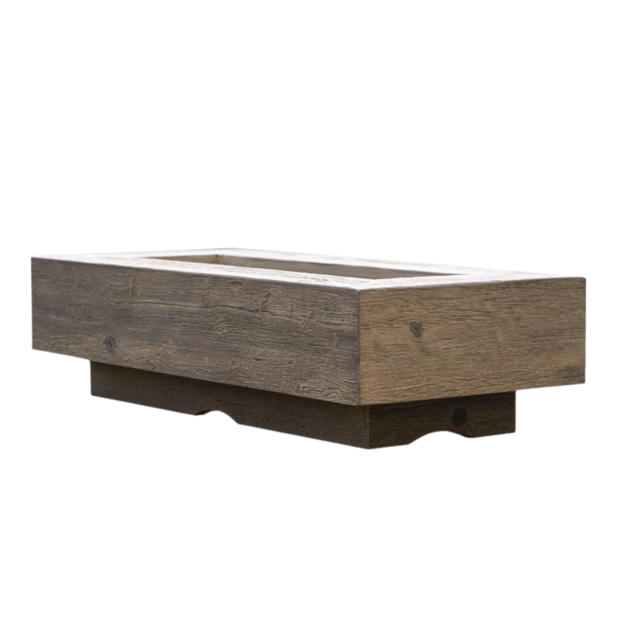The Outdoor Plus Coronado Woodgrain Propane Gas Fire Pit - Image 4