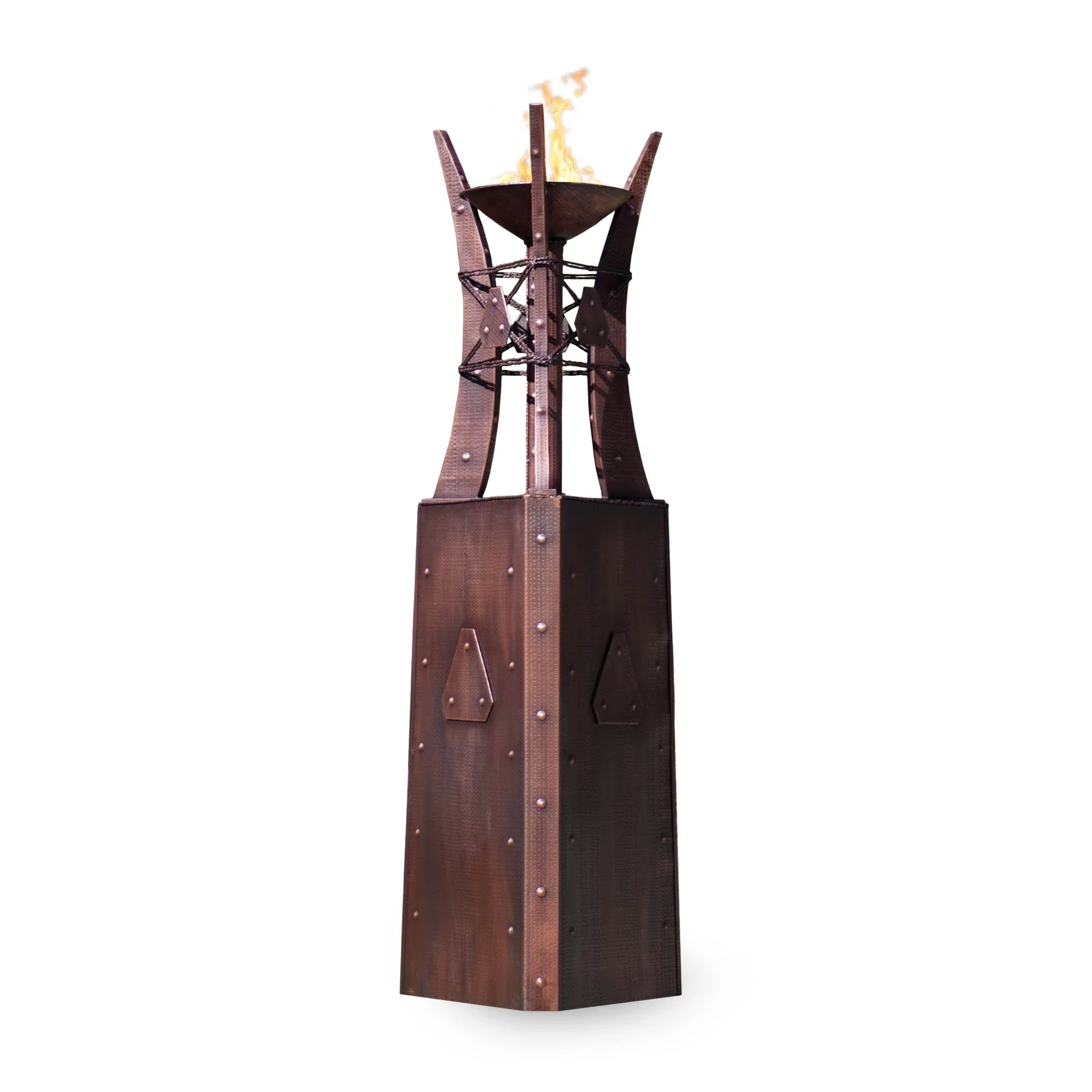 The Outdoor Plus Hammered Copper Bastille Fire Tower
