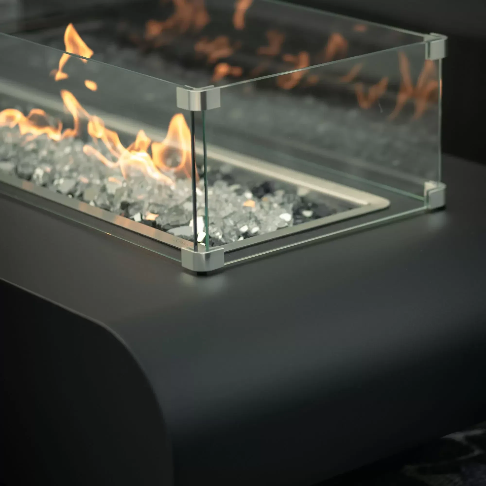 The Outdoor Plus La Jolla Powder Coated Natural Gas Fire Pit - Image 4
