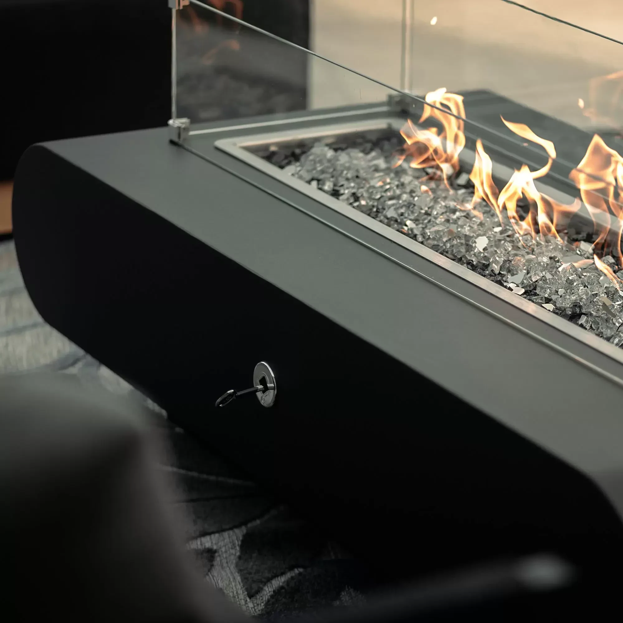 The Outdoor Plus La Jolla Powder Coated Natural Gas Fire Pit - Image 6