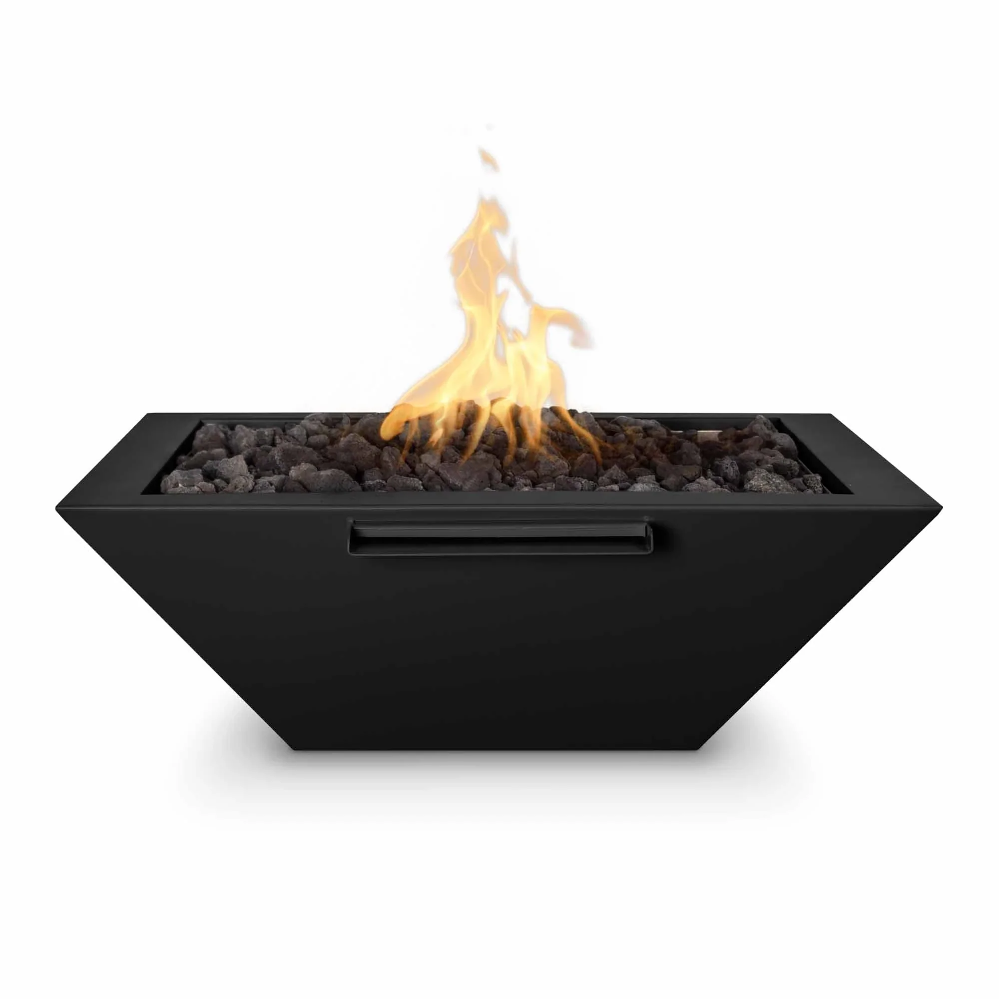 The Outdoor Plus Propane Gas Metal Powder Coat Maya Fire & Water Bowl