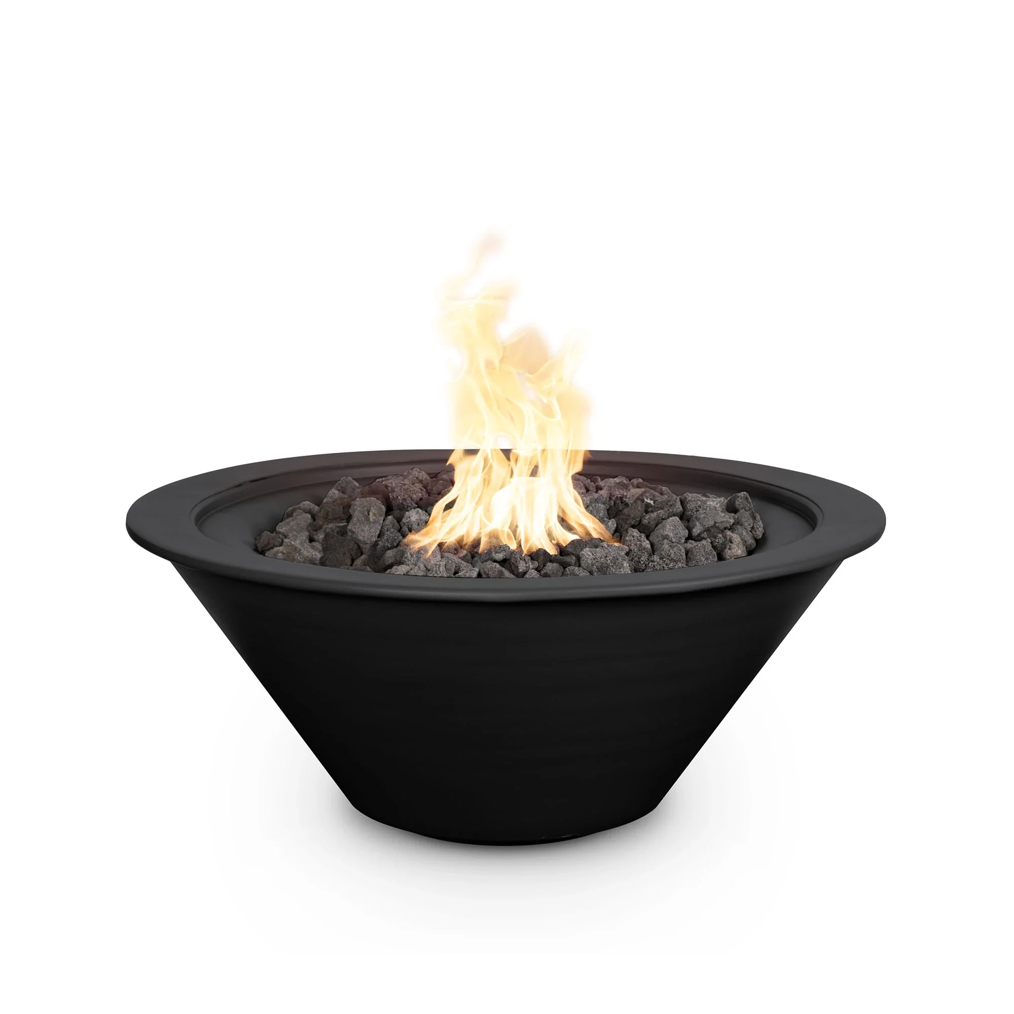 The Outdoor Plus Metal Powder Coat Cazo Natural Gas Fire Bowl
