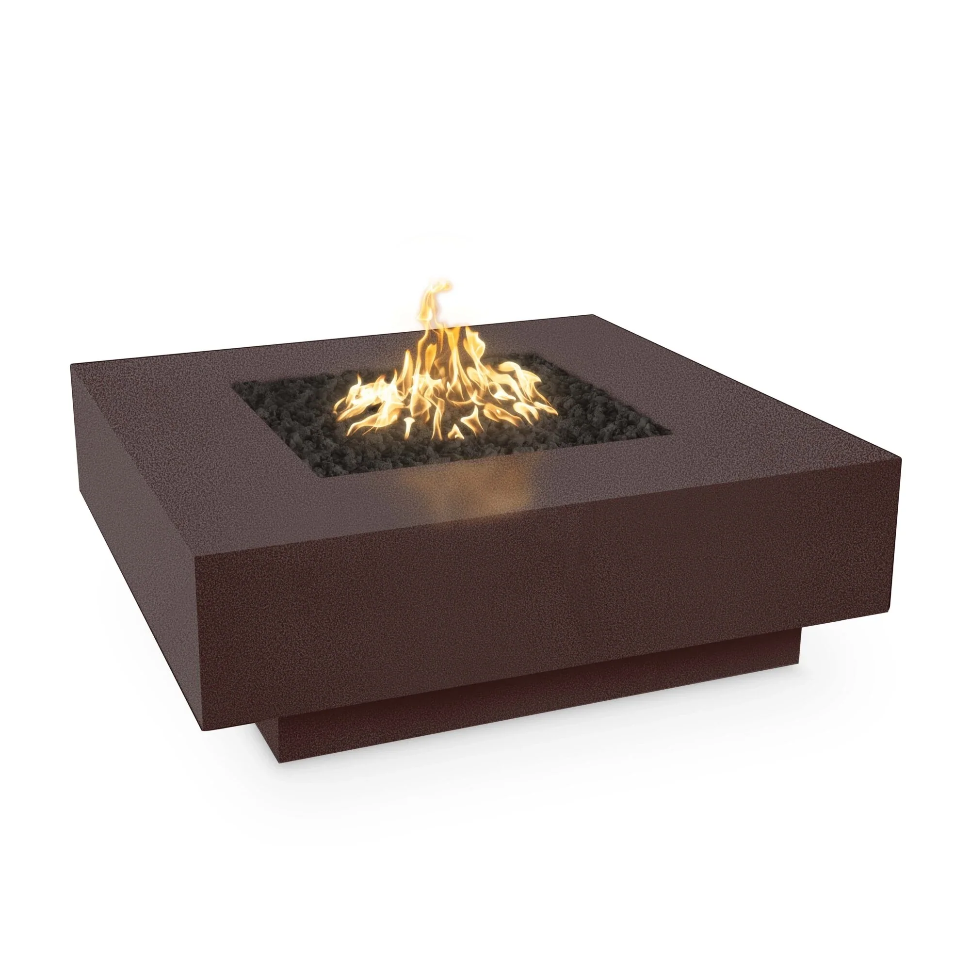 The Outdoor Plus Natural Gas Metal Powder Coat Cabo Square Fire Pit - Image 7