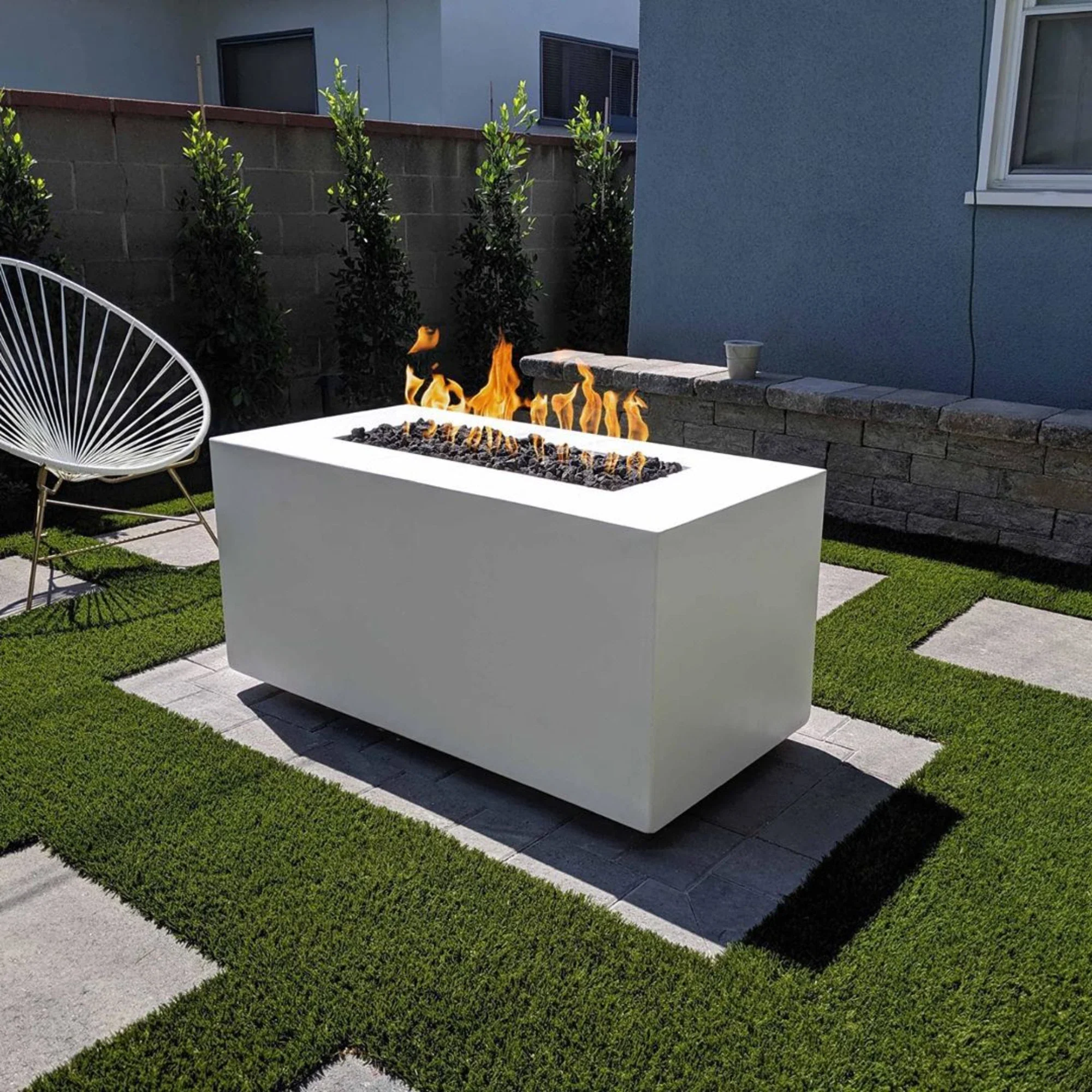 The Outdoor Plus Pismo Concrete Natural Gas Fire Pit - Image 9
