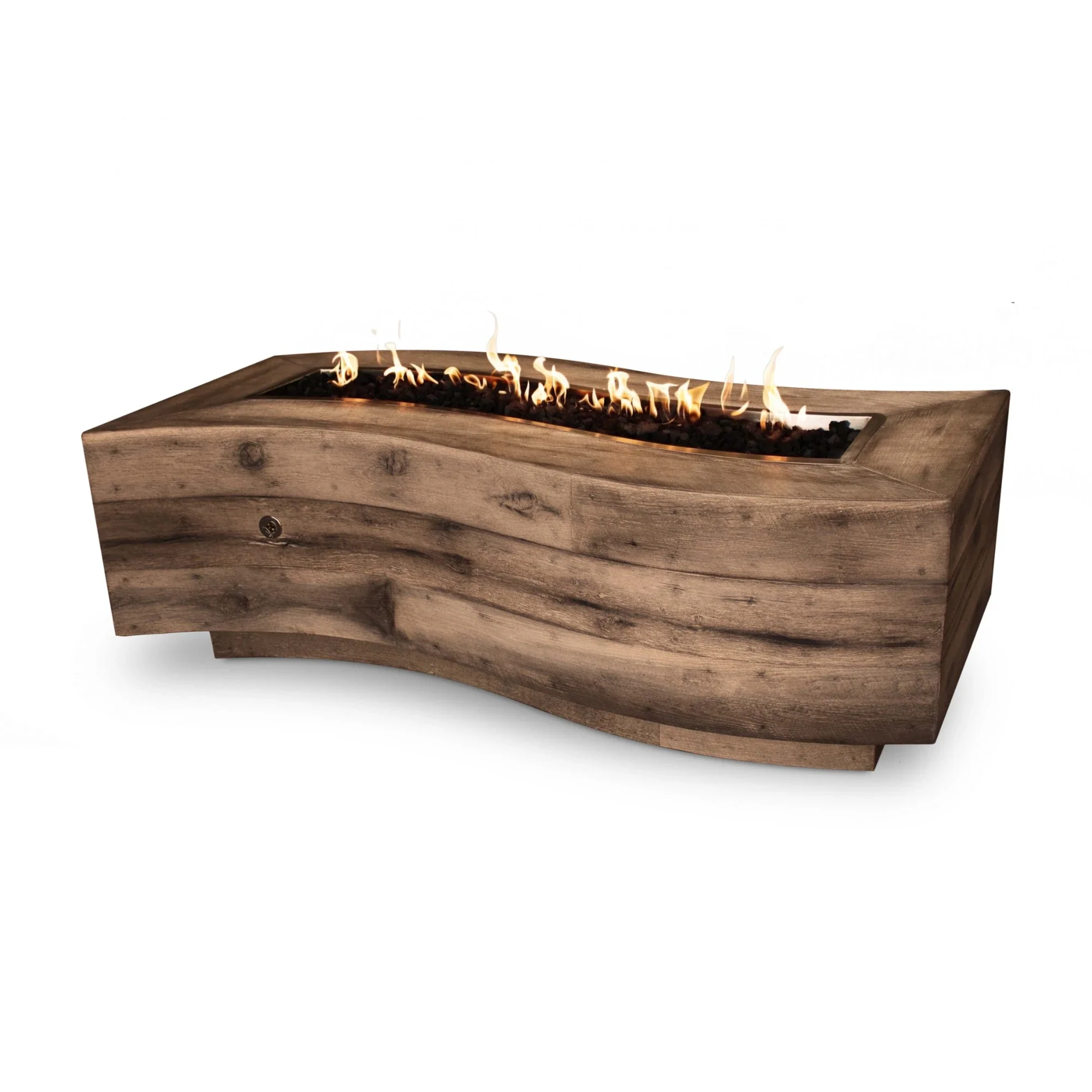 The Outdoor Plus Woodgrain Big Sur Natural Gas Fire Pit - Image 3