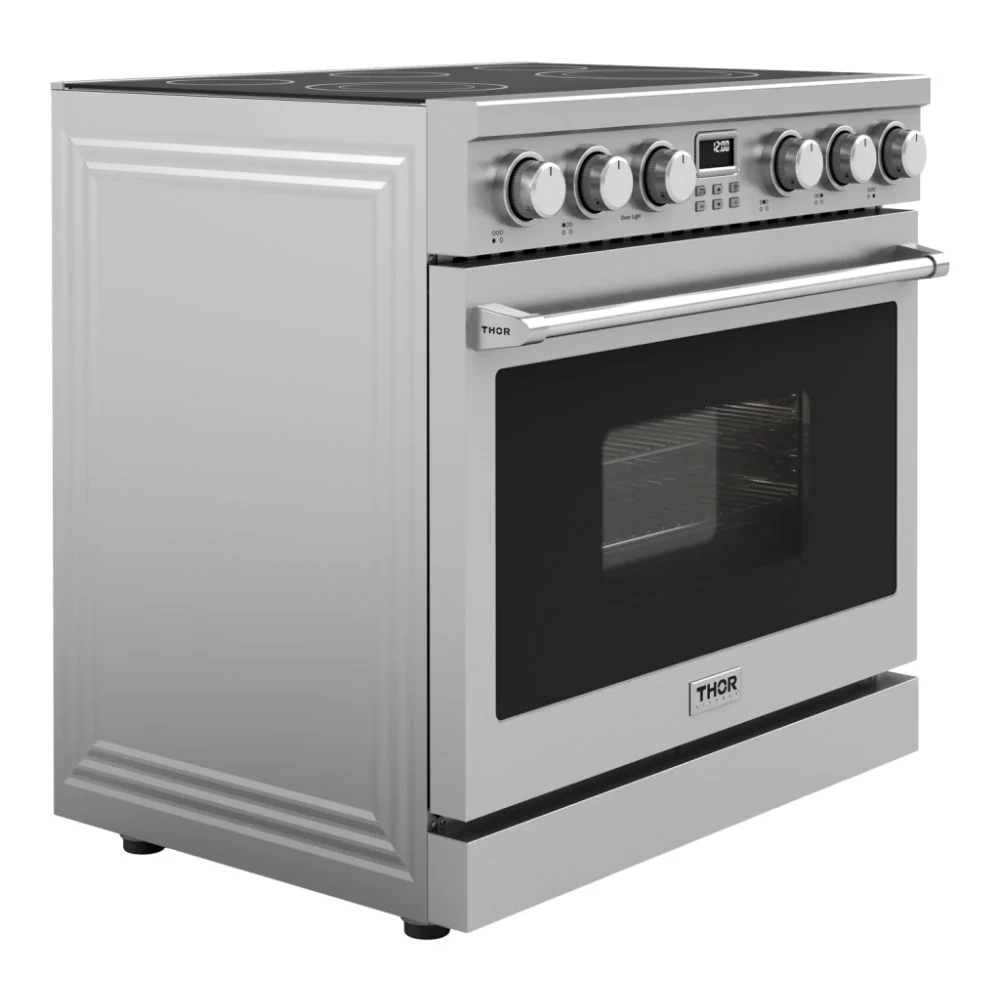 THOR Kitchen 36-Inch Contemporary Professional Stainless Steel Electric Range - Image 4