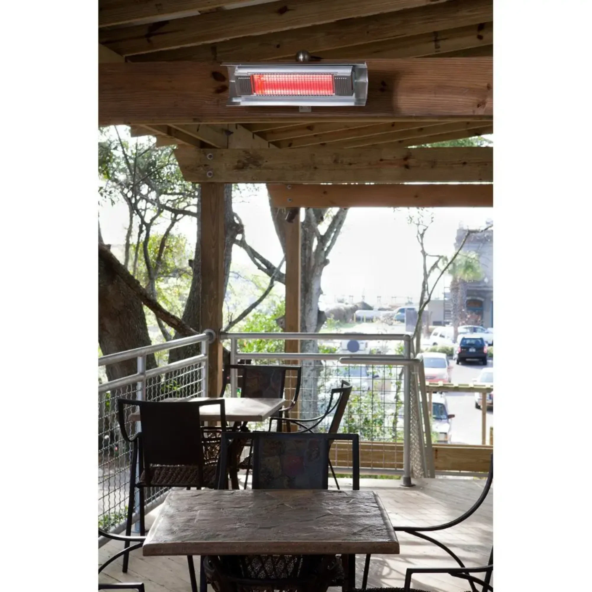 Well Traveled Living 02110 Stainless Steel Wall Mounted Infrared Patio Heater - Image 4