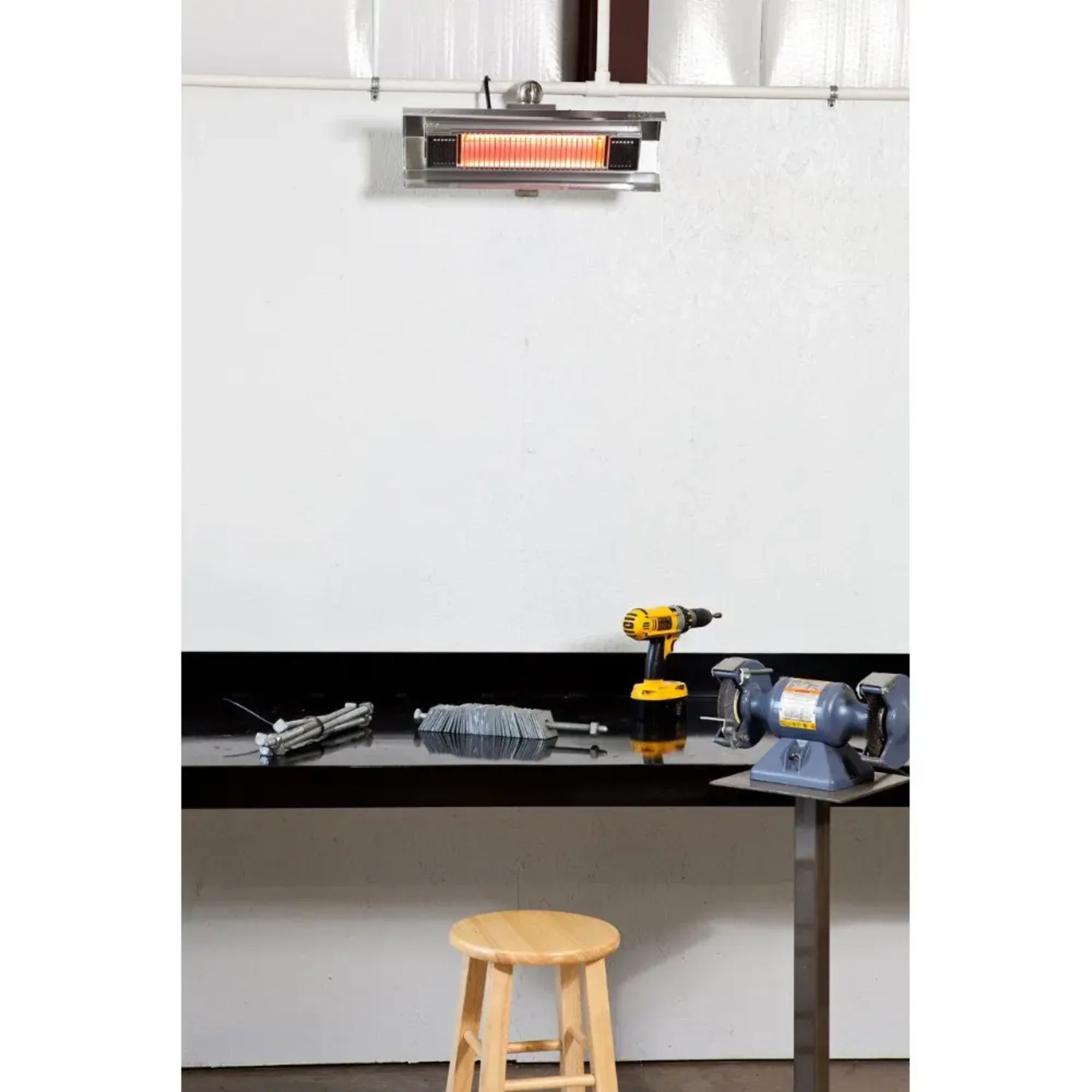 Well Traveled Living 02110 Stainless Steel Wall Mounted Infrared Patio Heater - Image 5