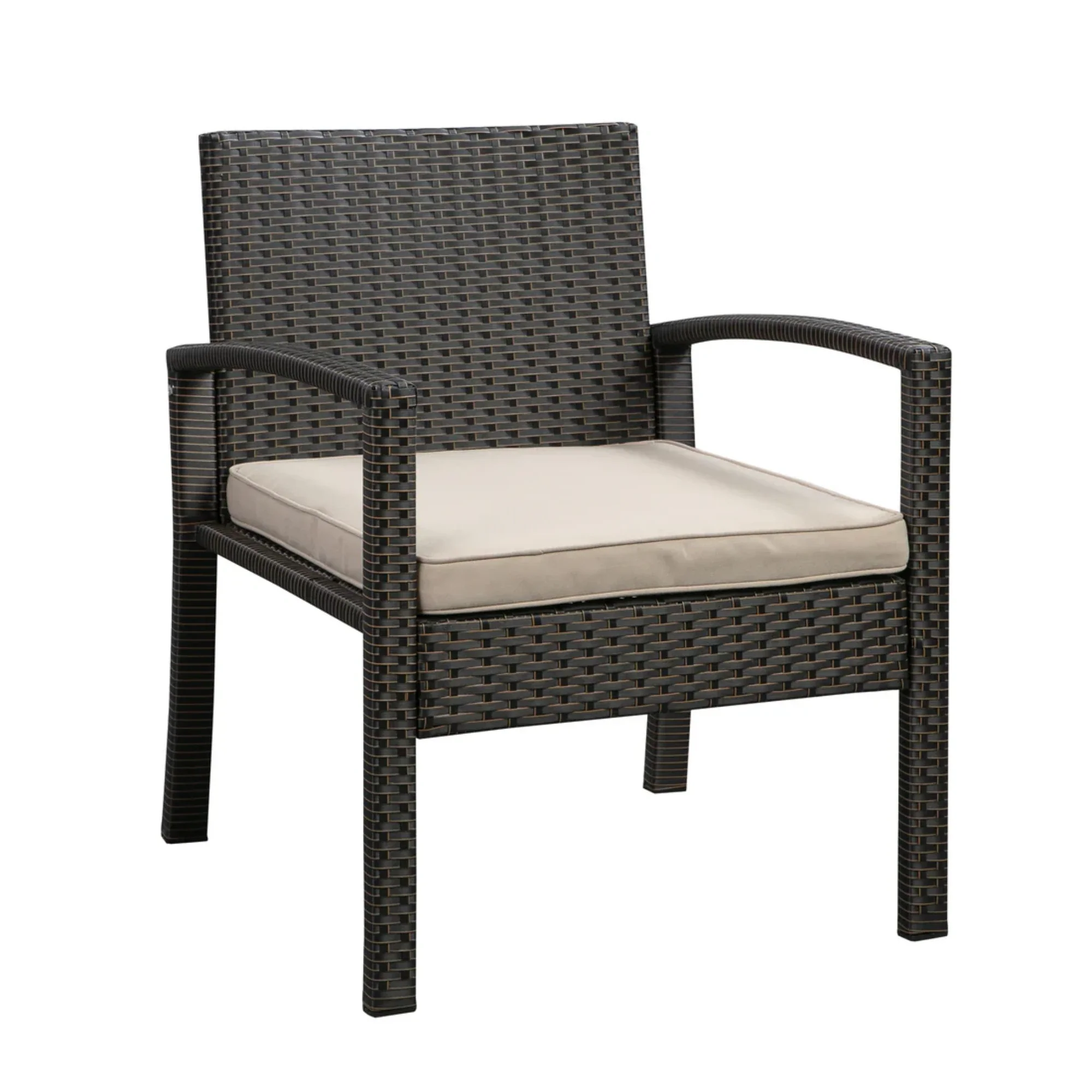 Well Traveled Living Bern Balcony Chat Set in Mocha Wicker - Image 7