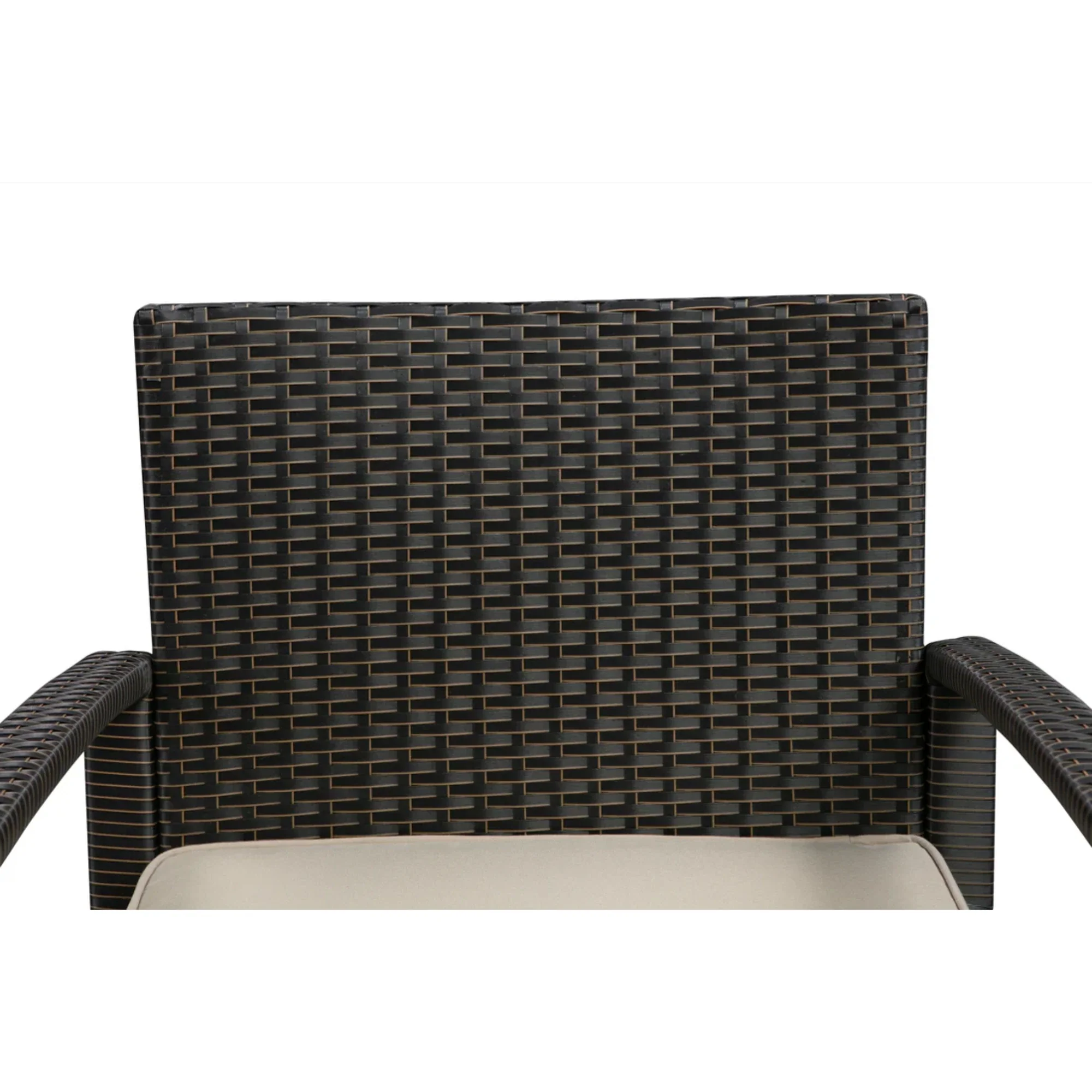 Well Traveled Living Bern Balcony Chat Set in Mocha Wicker - Image 9