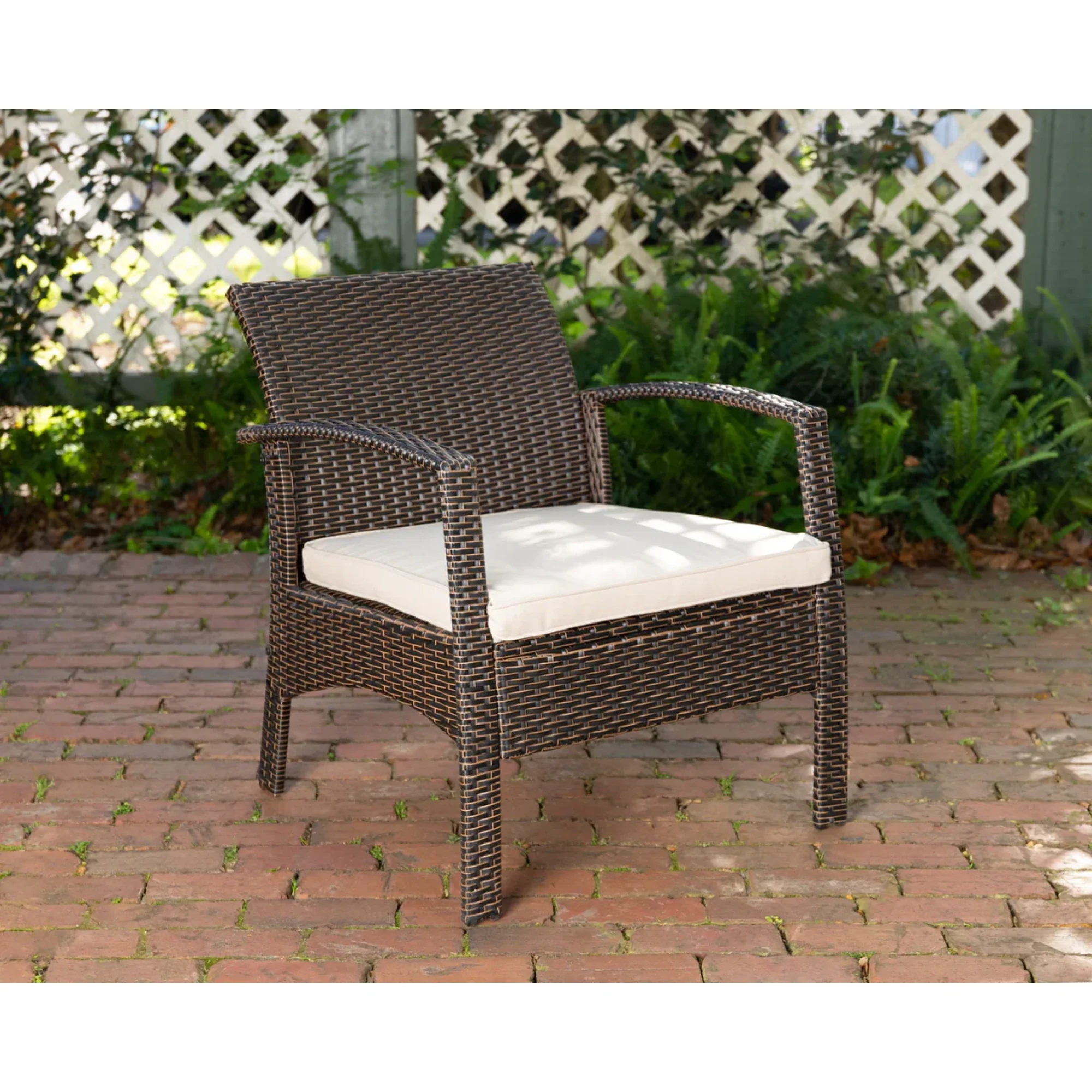 Well Traveled Living Bondi Wicker Outdoor Armchair - Image 4
