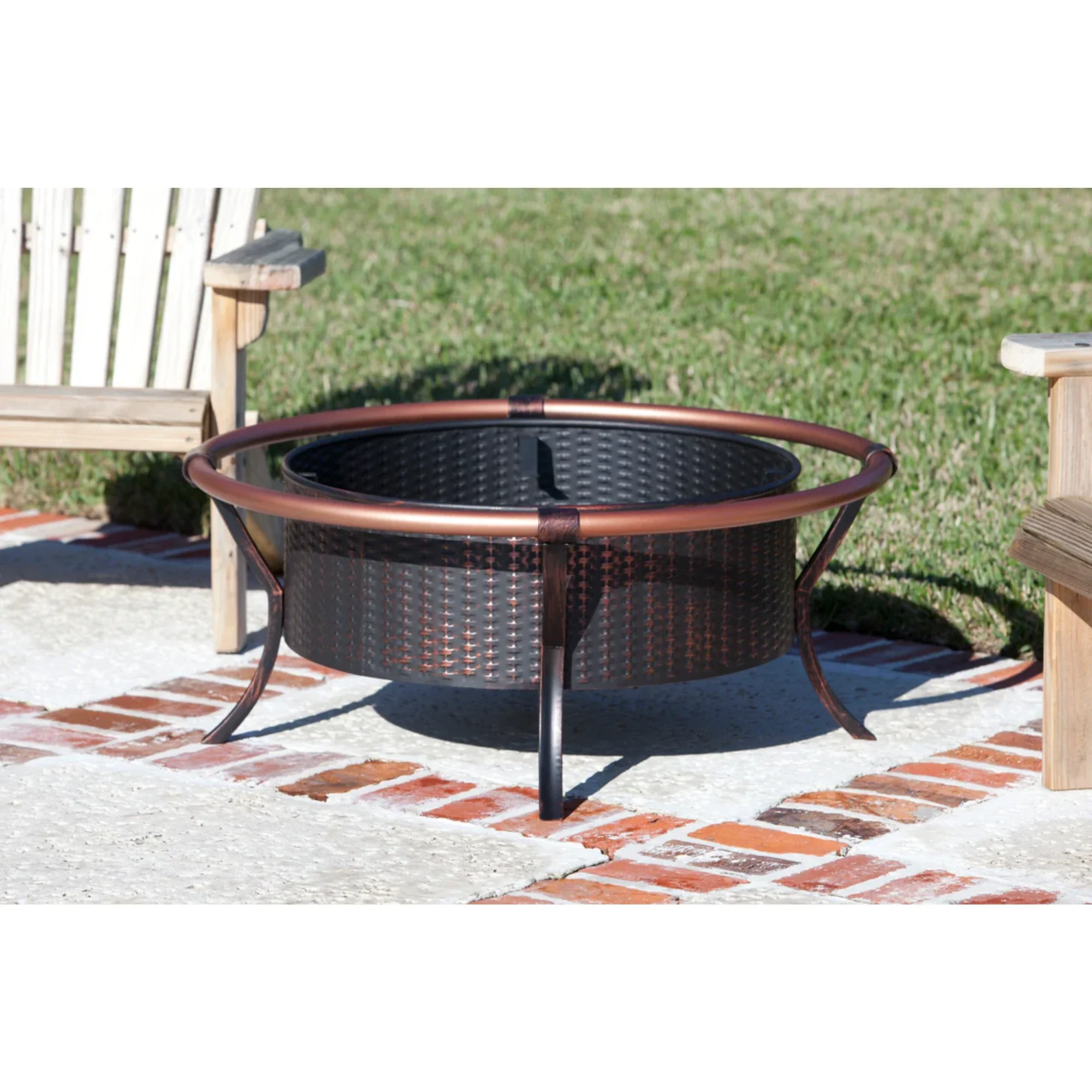 Well Traveled Living Copper Rail Fire Pit - Image 4