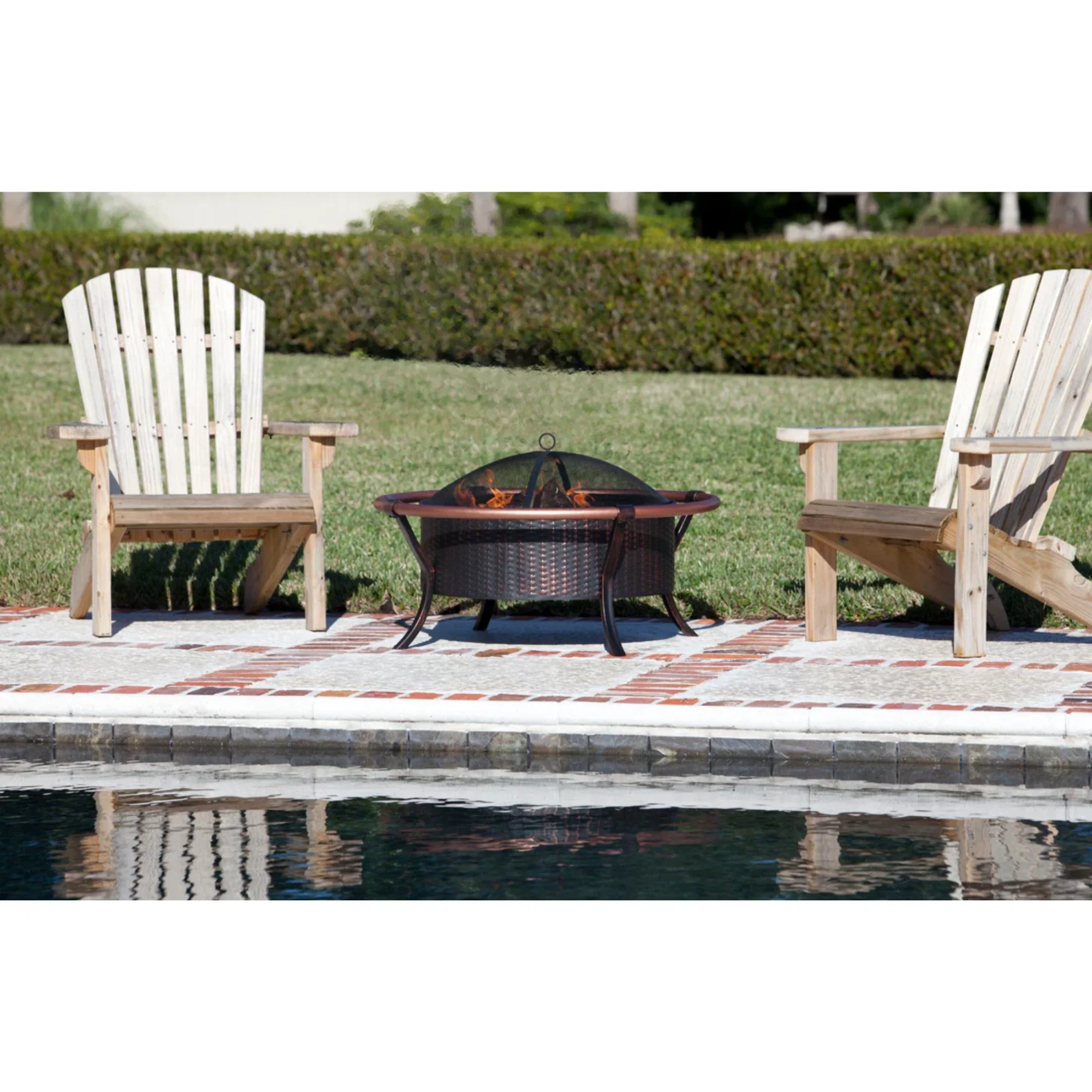 Well Traveled Living Copper Rail Fire Pit - Image 5