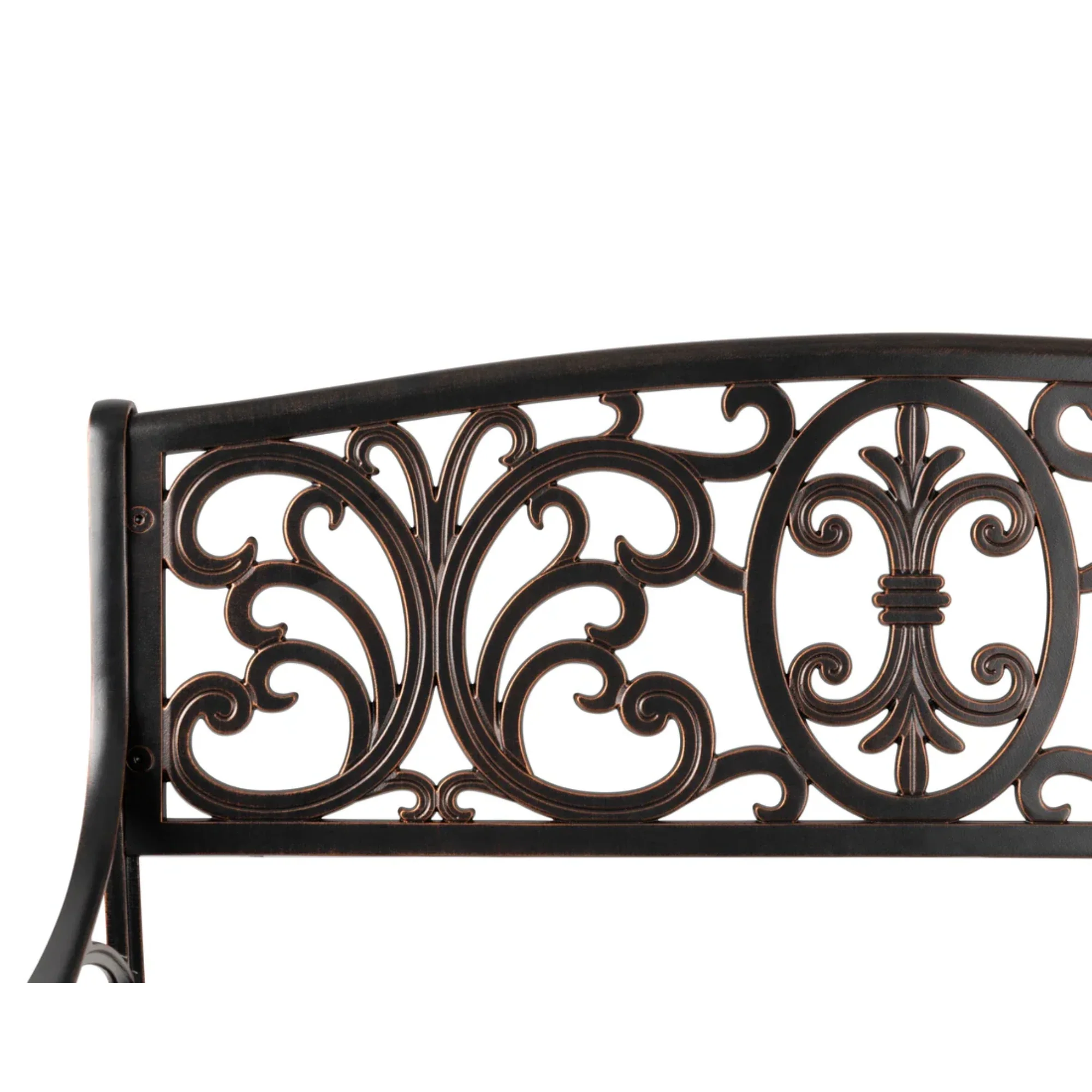 Well Traveled Living Decatur Aluminum Patio Bench in Antique Bronze - Image 7