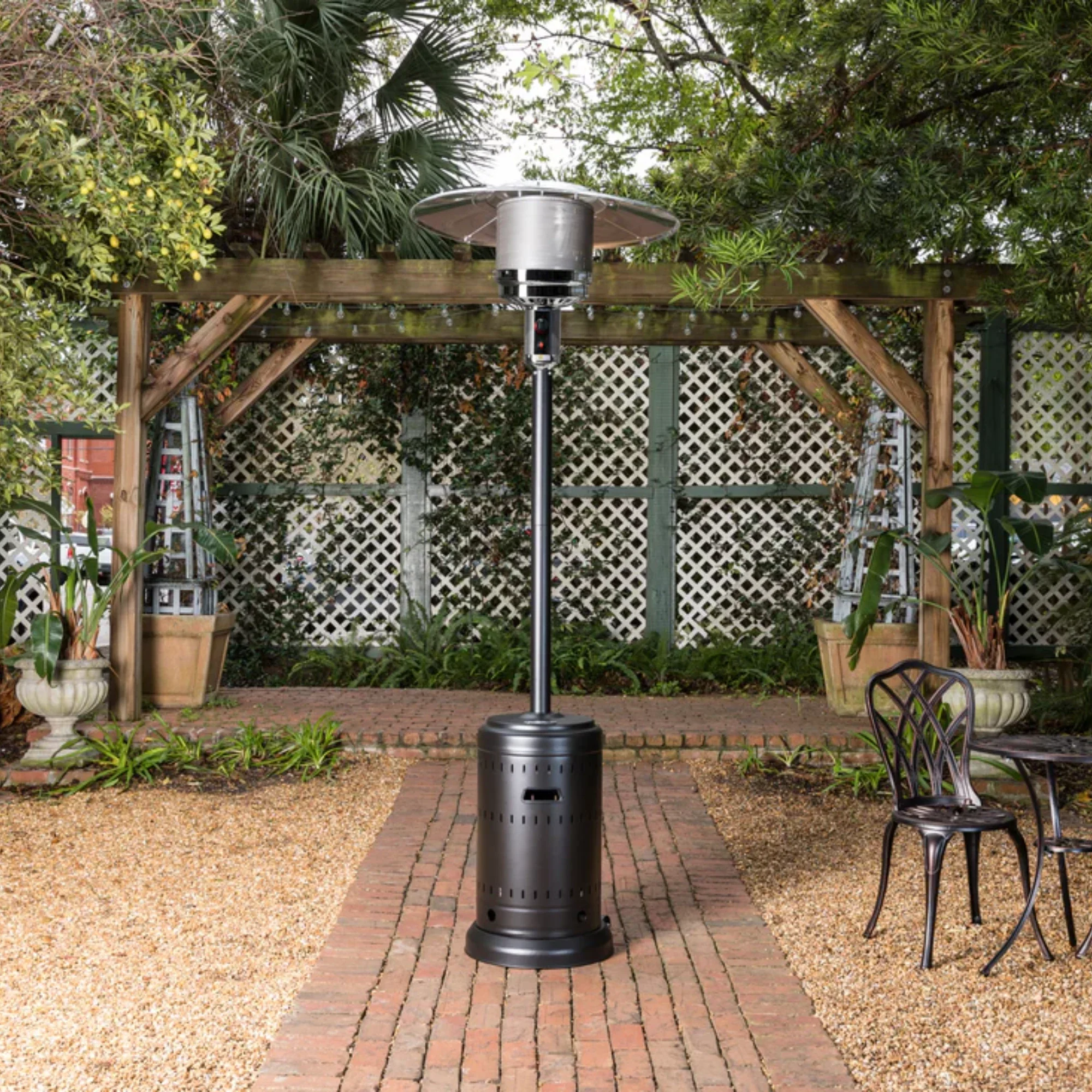 Well Traveled Living Espresso Finish Commercial Propane Gas Patio Heater - Image 3