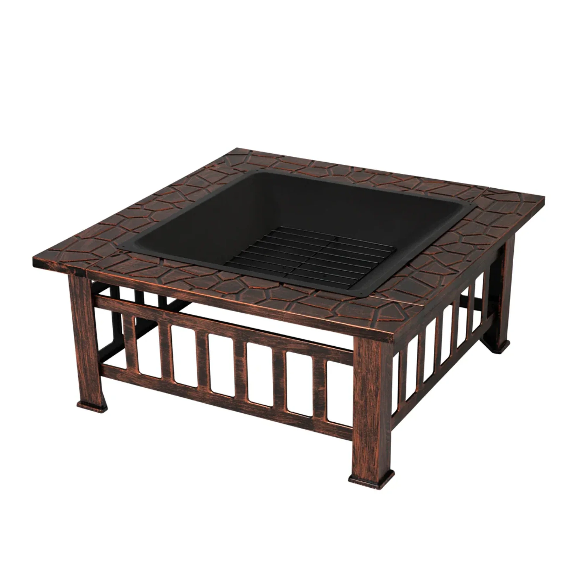 Well Traveled Living Foxdale Square Wood-Burning Fire Pit - Image 5
