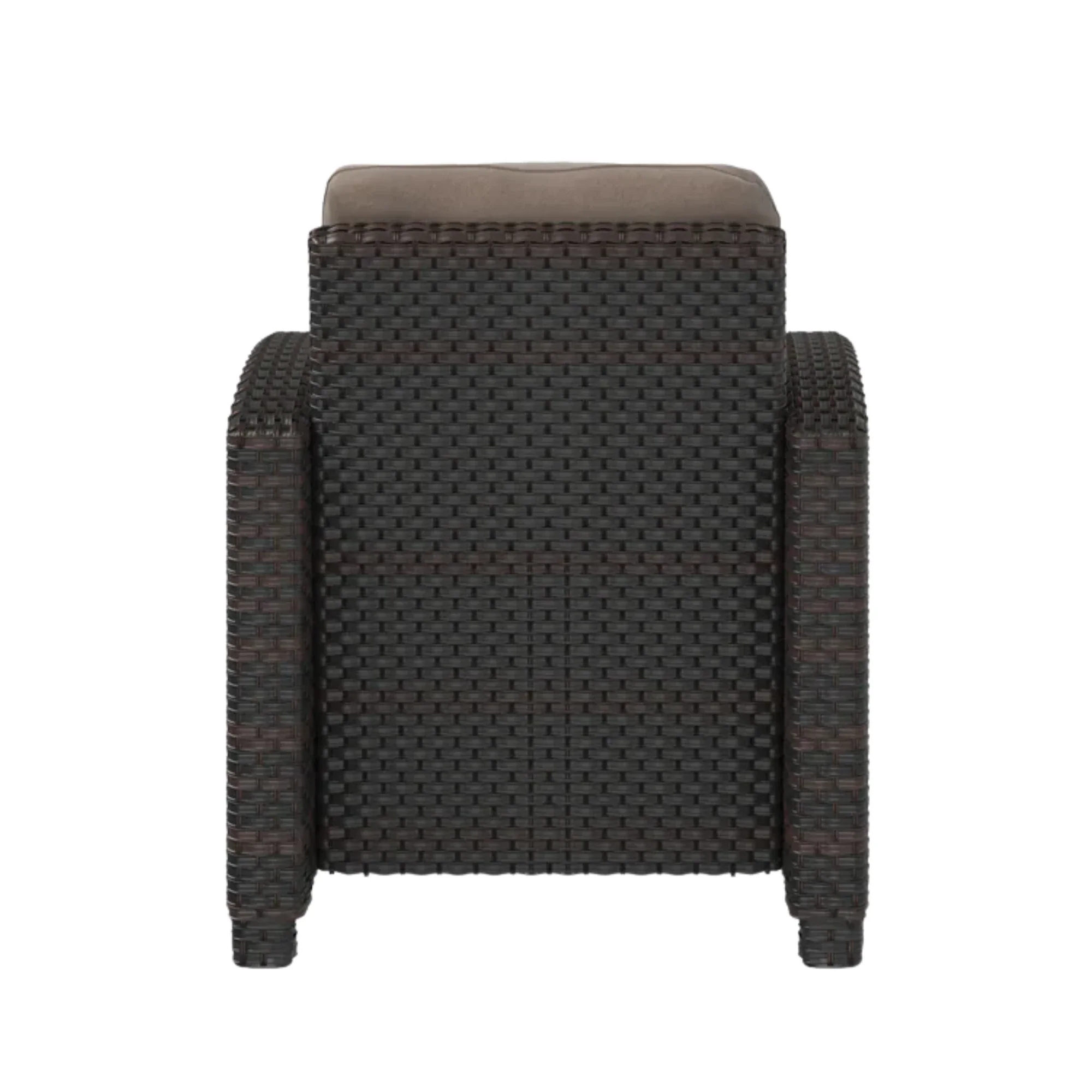 Well Traveled Living Miles Club Chair in Mocha Wicker - Image 3