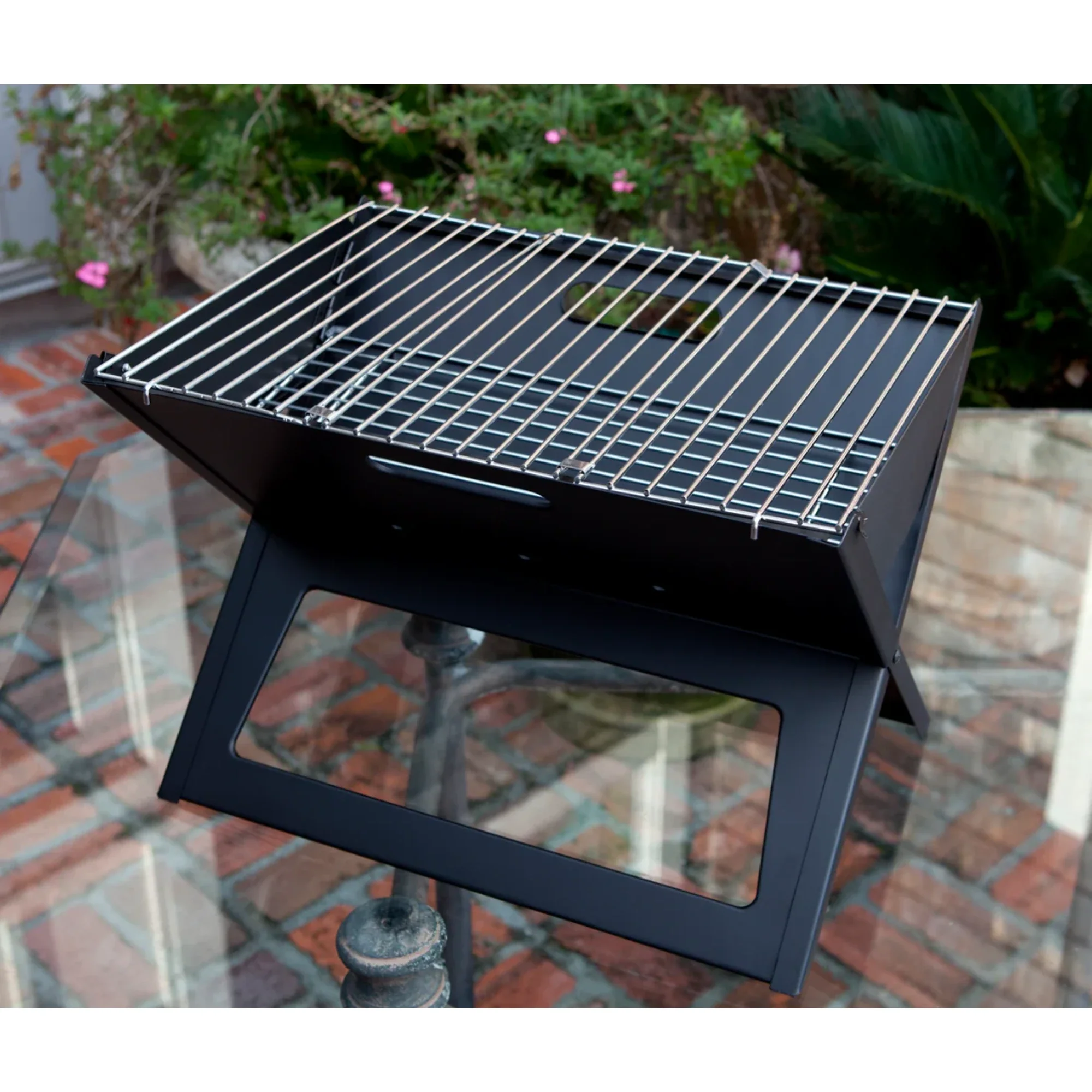 Well Traveled Living Notebook Portable Charcoal Grill - Image 2