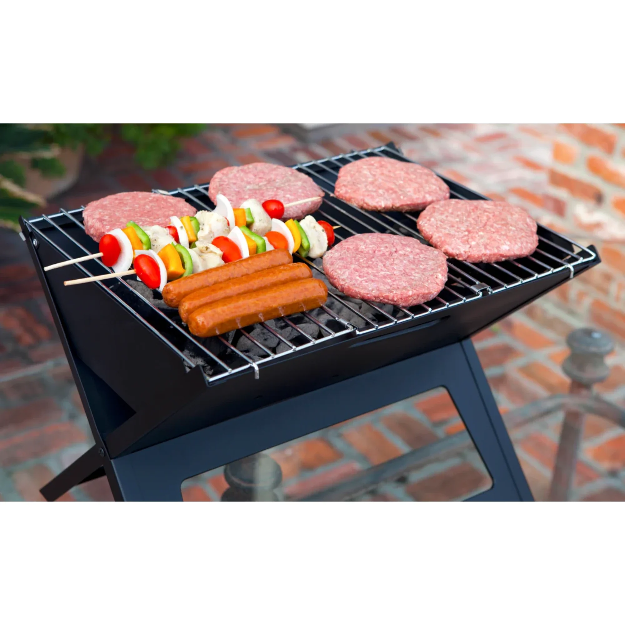 Well Traveled Living Notebook Portable Charcoal Grill - Image 4