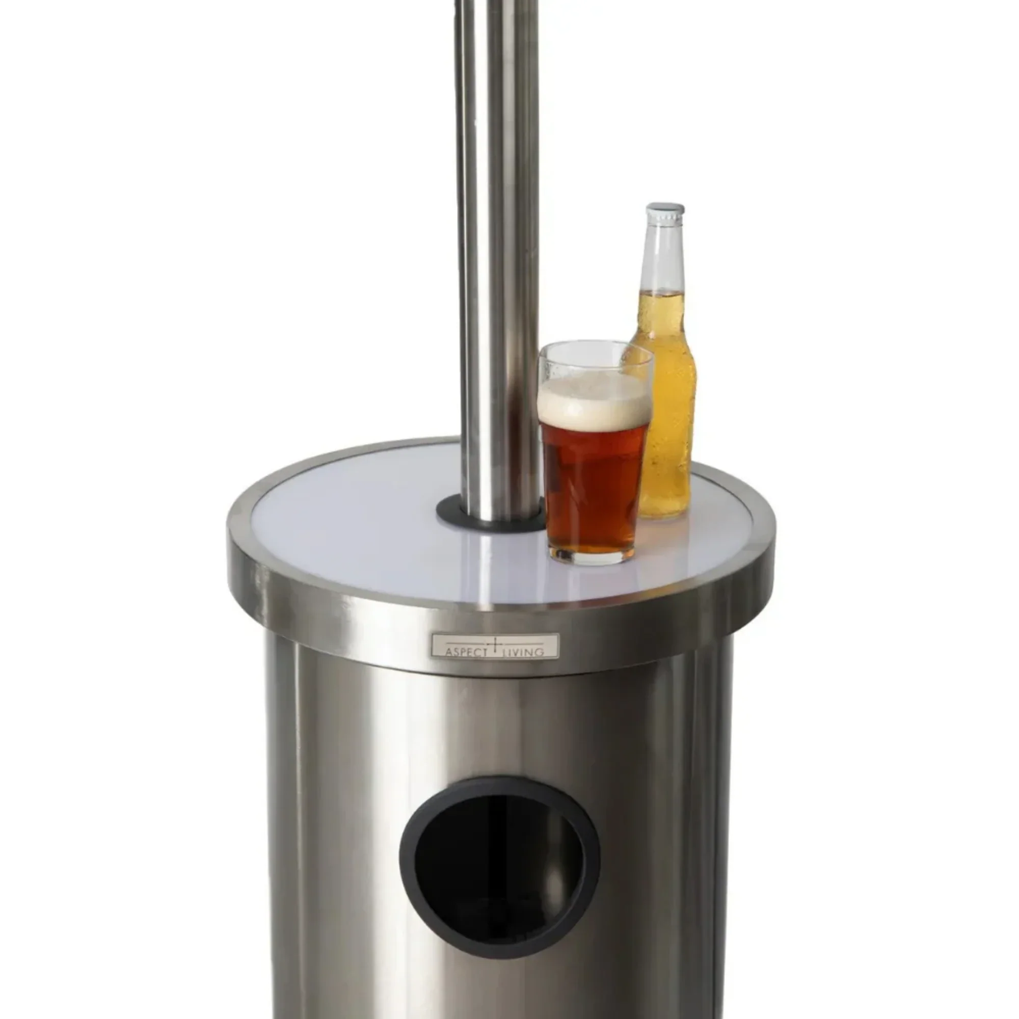 Well Traveled Living Stainless Steel Patio Heater w/ Led Table - Image 6