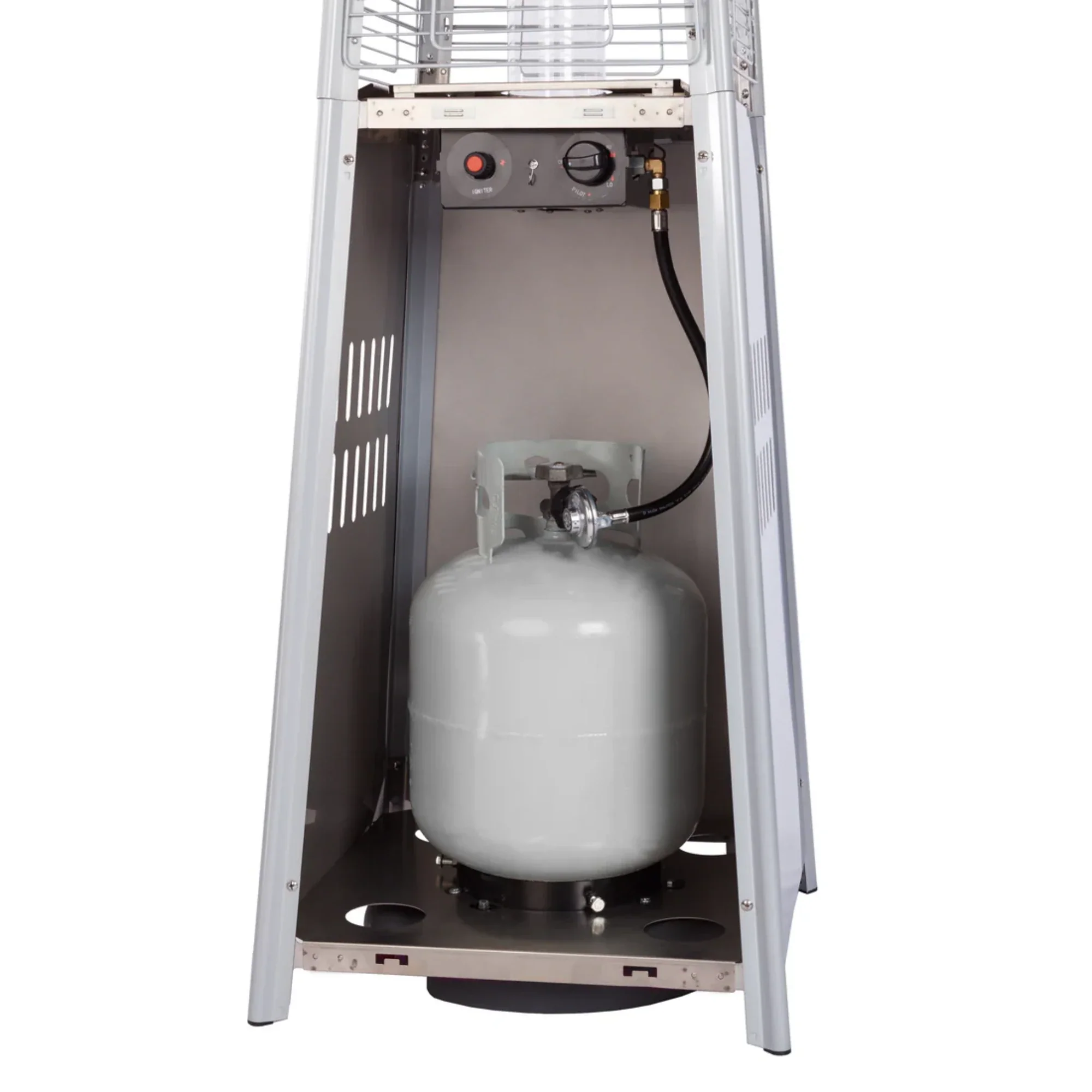 Well Traveled Living Stainless Steel Propane Pyramid Flame Heater - Image 6