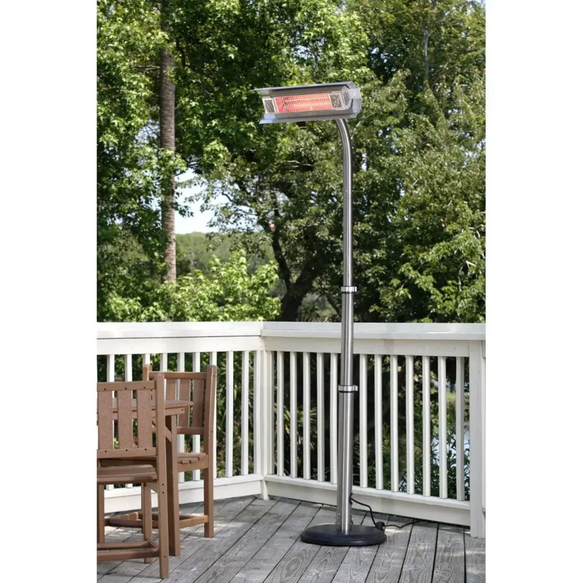 Well Traveled Living Telescoping Offset Pole Mounted Infrared Patio Heater - Image 5