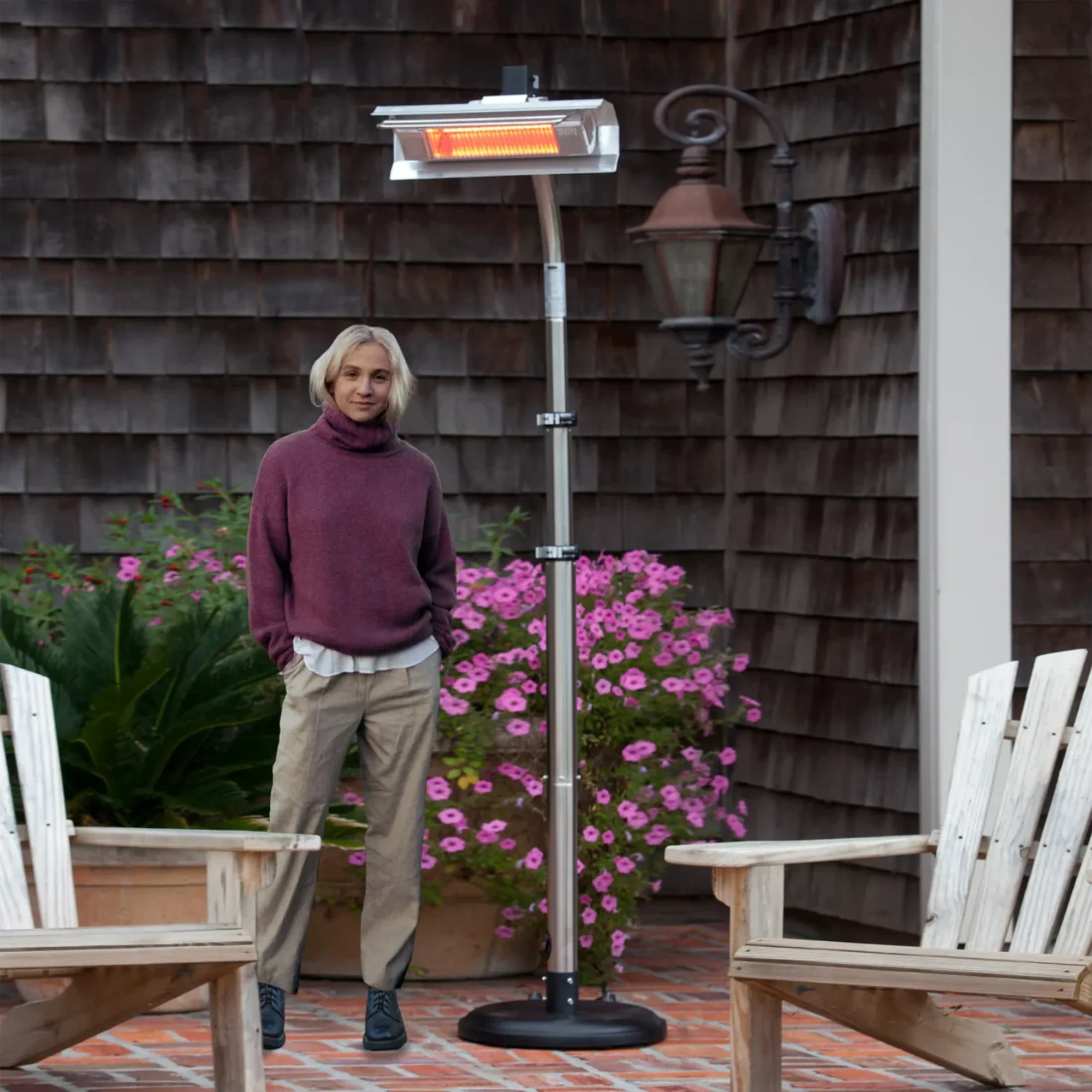 Well Traveled Living Telescoping Offset Pole Mounted Infrared Patio Heater - Image 8