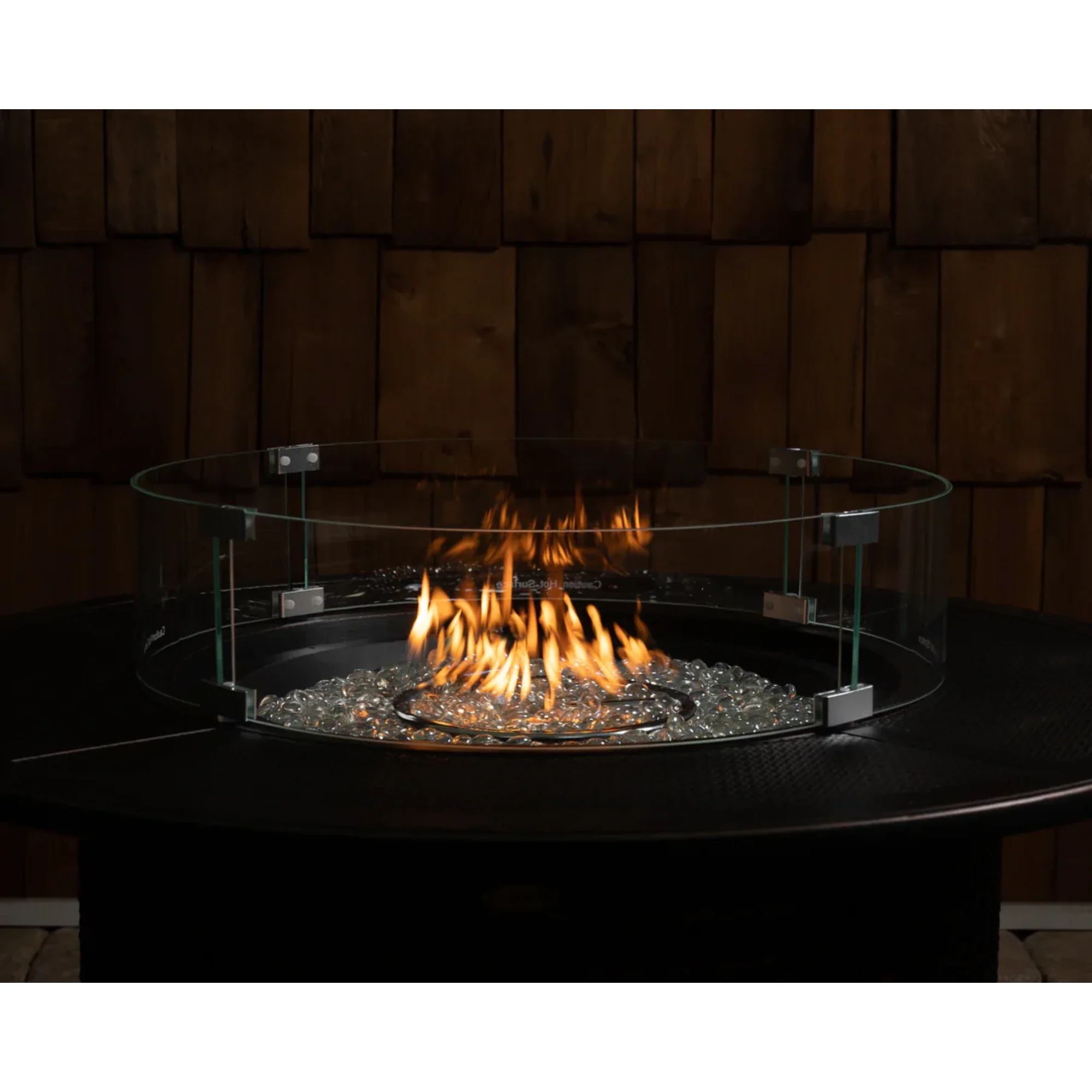 Well Traveled Living Tempered Glass Wind Guard for Round Fire Pits - Image 2