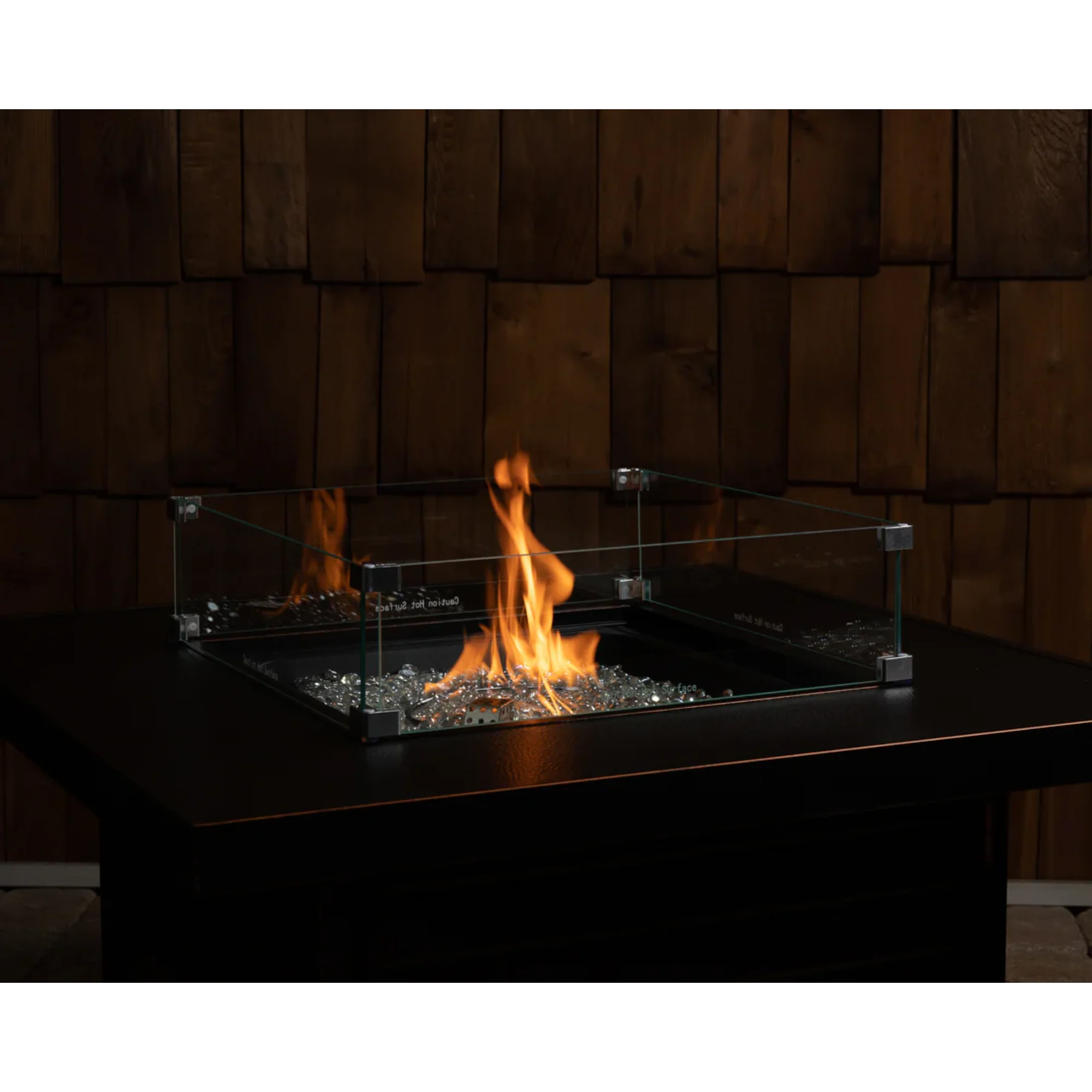 Well Traveled Living Tempered Glass Wind Guard for Square Fire Pits - Image 2