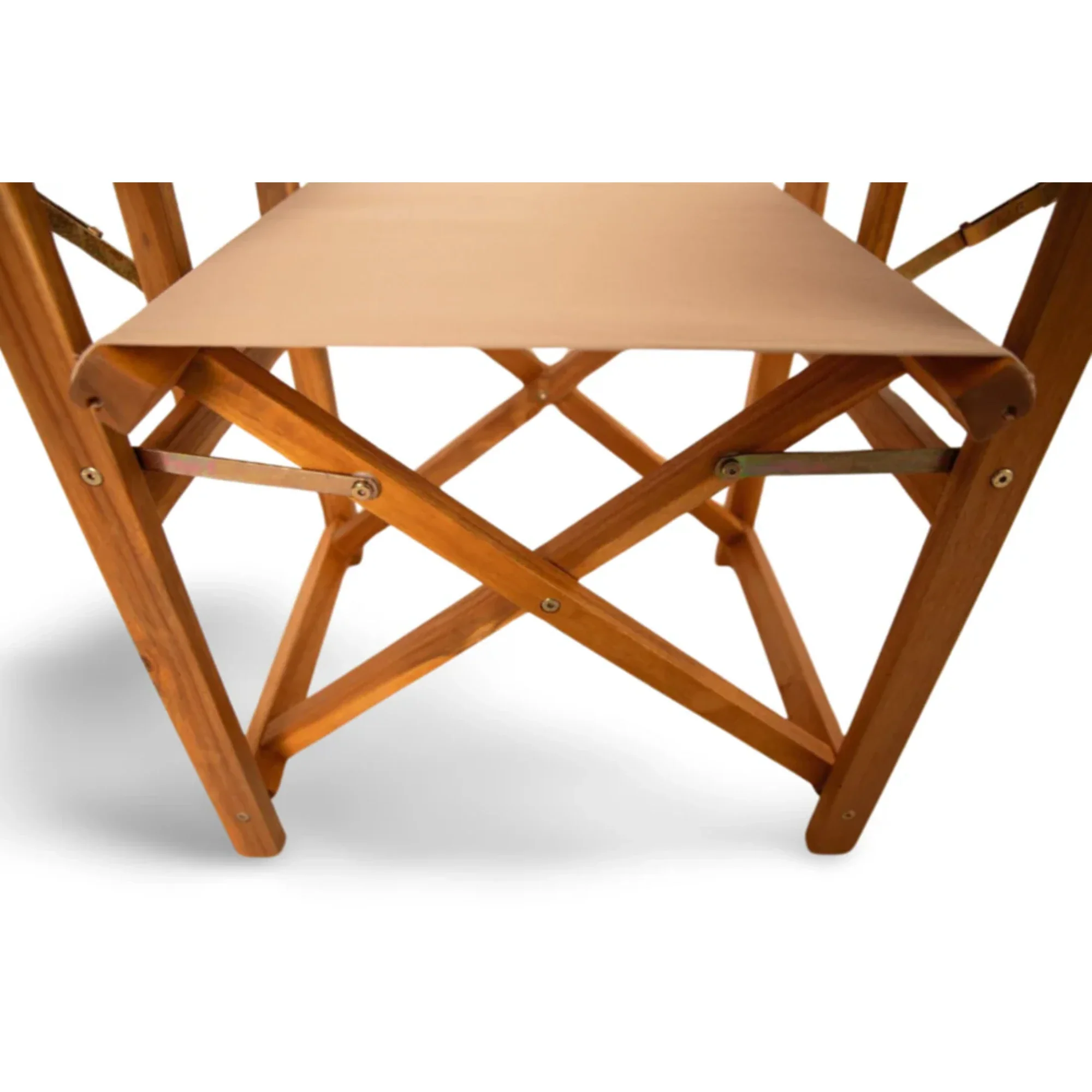 Well Traveled Living Walker Outdoor Folding Directors Chair w/ Side Tables - Image 3