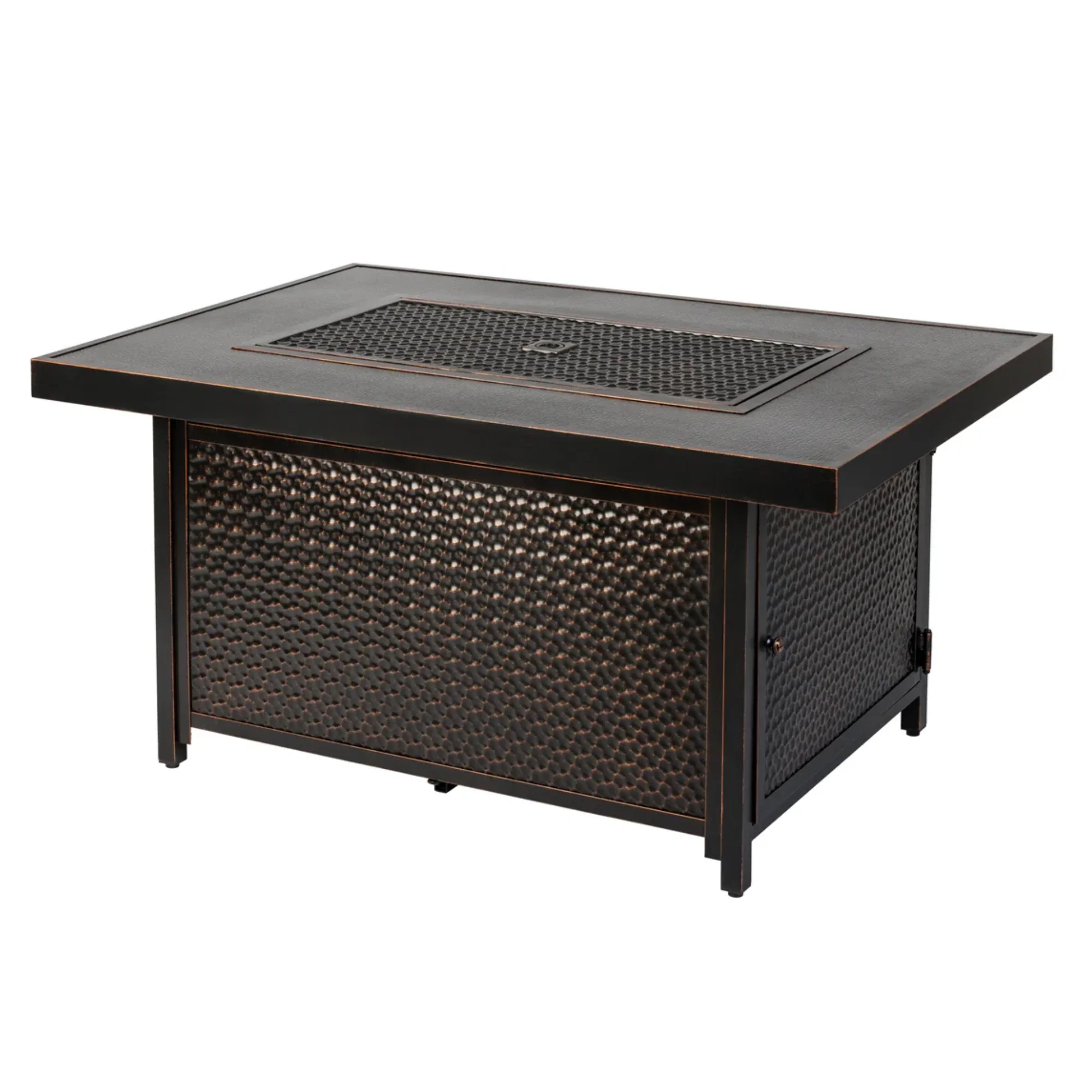 Well Traveled Living Weyland Rectangle Aluminum Propane Fire Pit